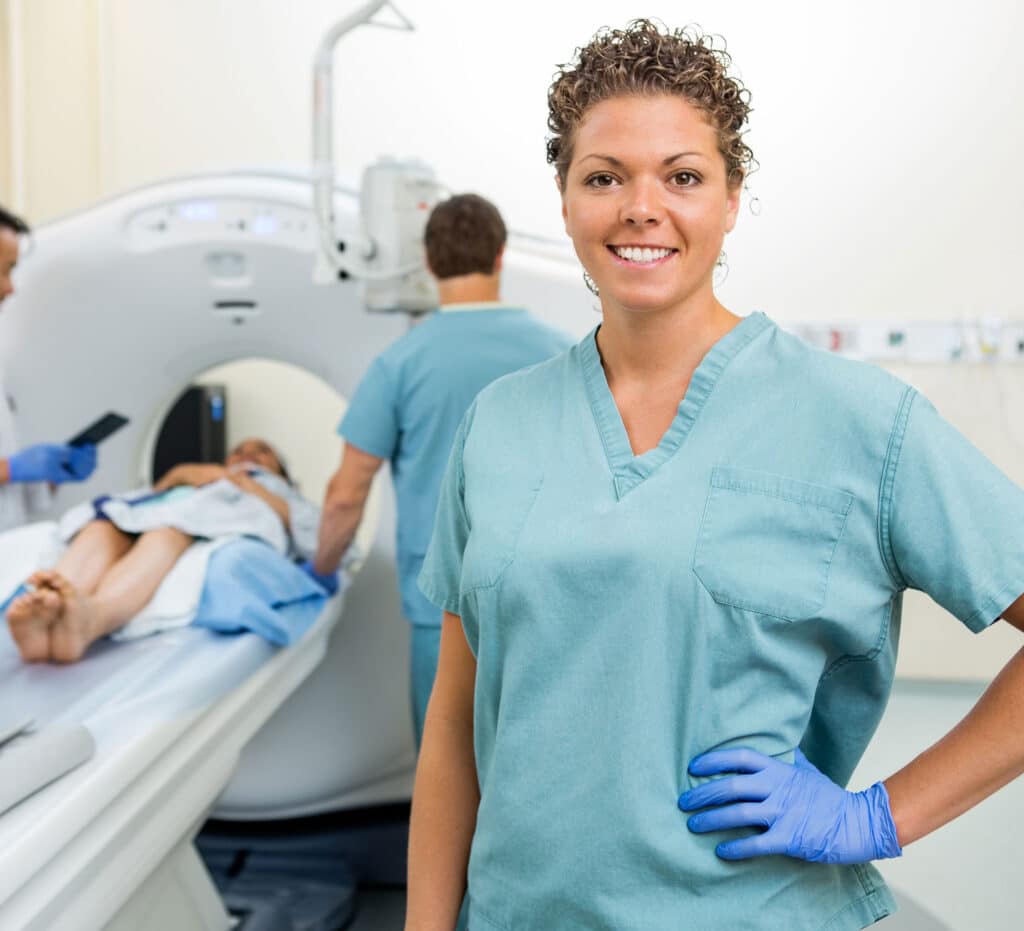 Preparing Patient For CT Scan